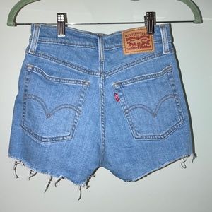 Levis high rise shorts